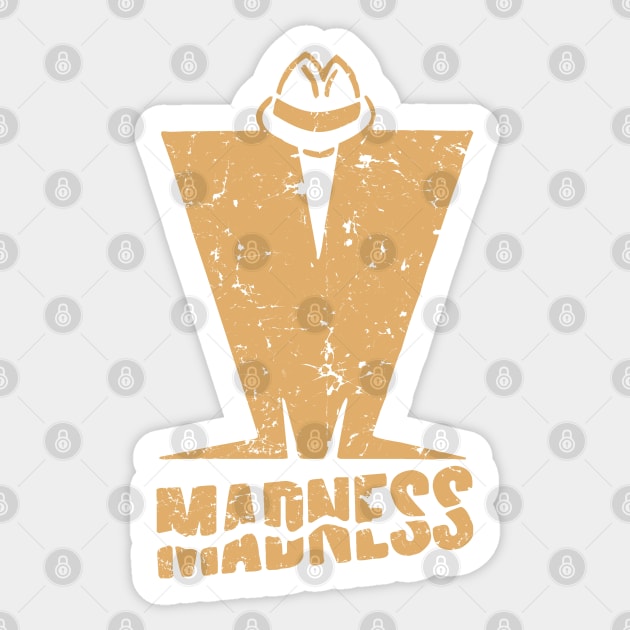 Madness - Retro Brown Sticker by Skate Merch